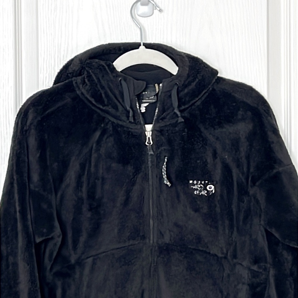 Mountain Hardwear Women’s Fleece Hoodie Jacket Black Size Medium - Picture 3 of 16